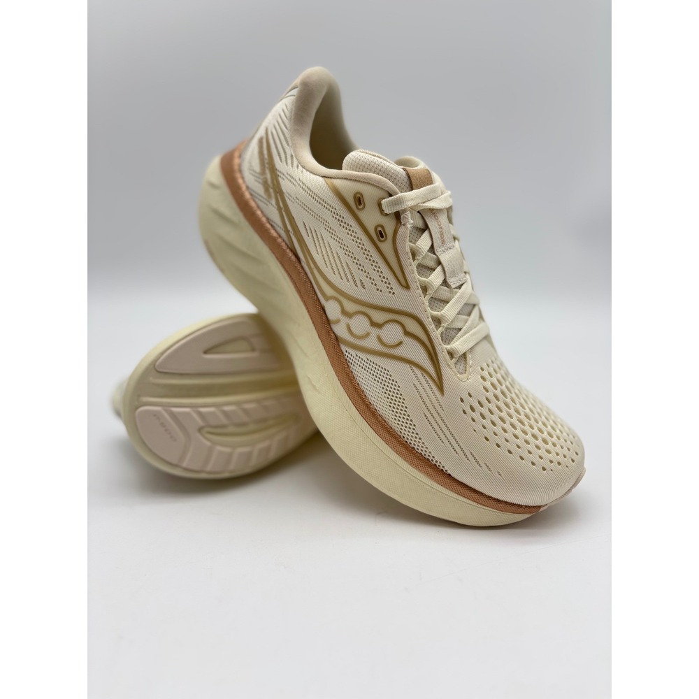 Saucony Ride 18 Womens Running Shoes Vanilla Rose Gold S11000-104 Size 6.5 NEW